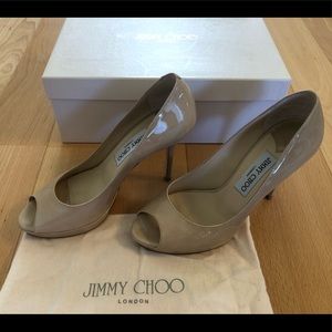 Jimmy Choo Patent Nude Pumps, Classic shoes!